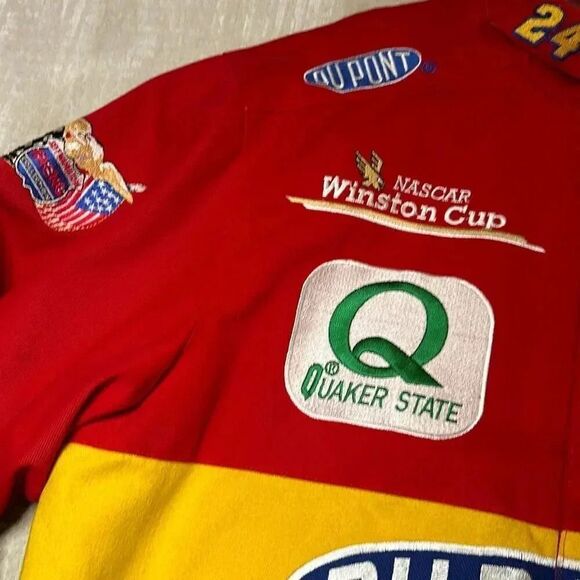 Vintage NASCAR Jeff Gordon #24 Racing Jacket Mens Large - Picture 4 of 13